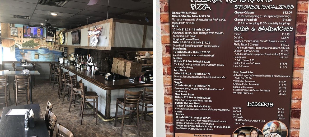 Brick Oven Pizzeria & Restaurant Menu